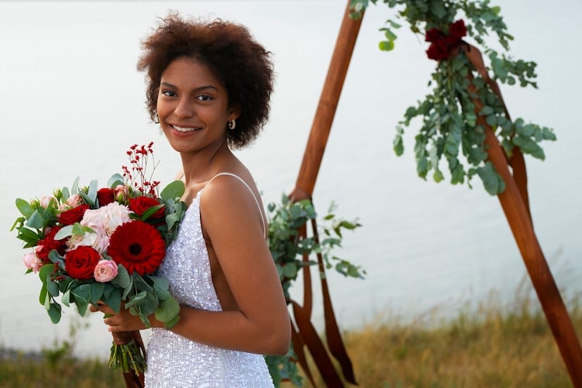 coiffures de mariage sur cheveux crépus
