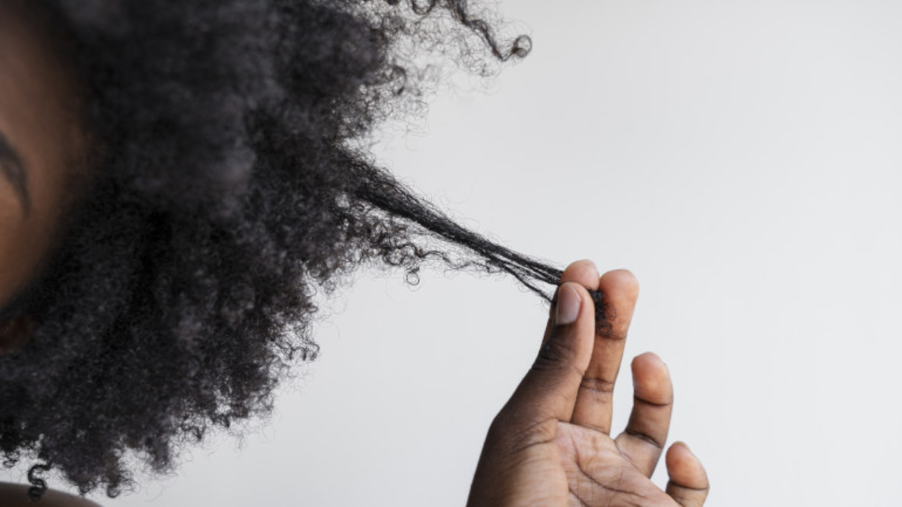 texture cheveux crépus