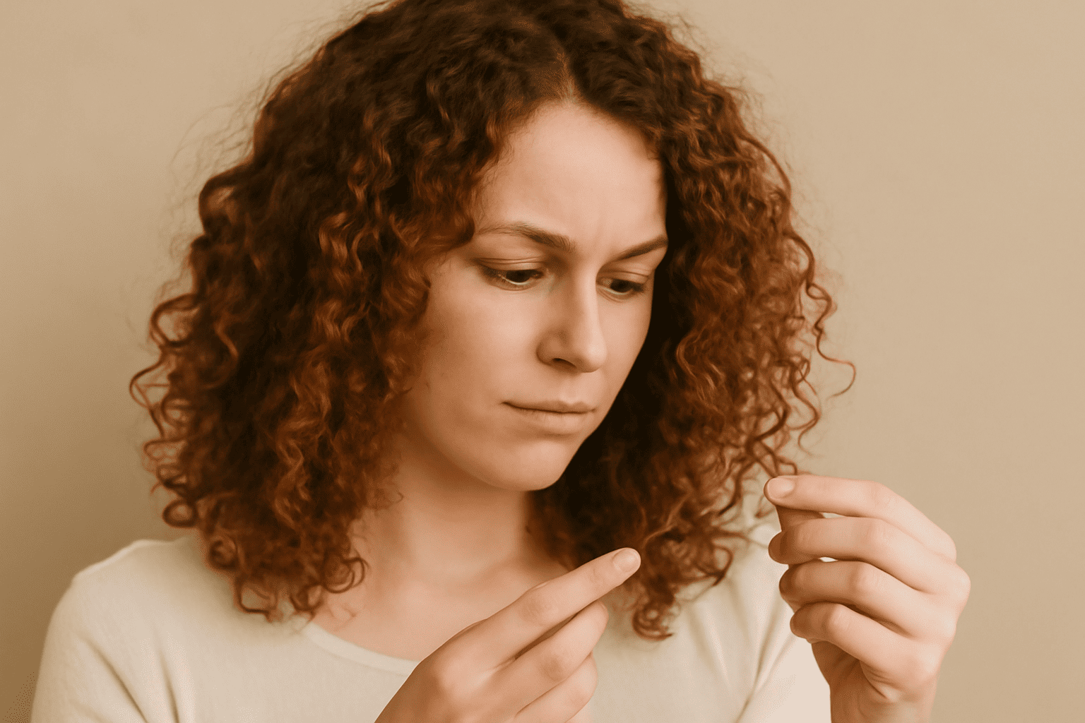Cheveux bouclés