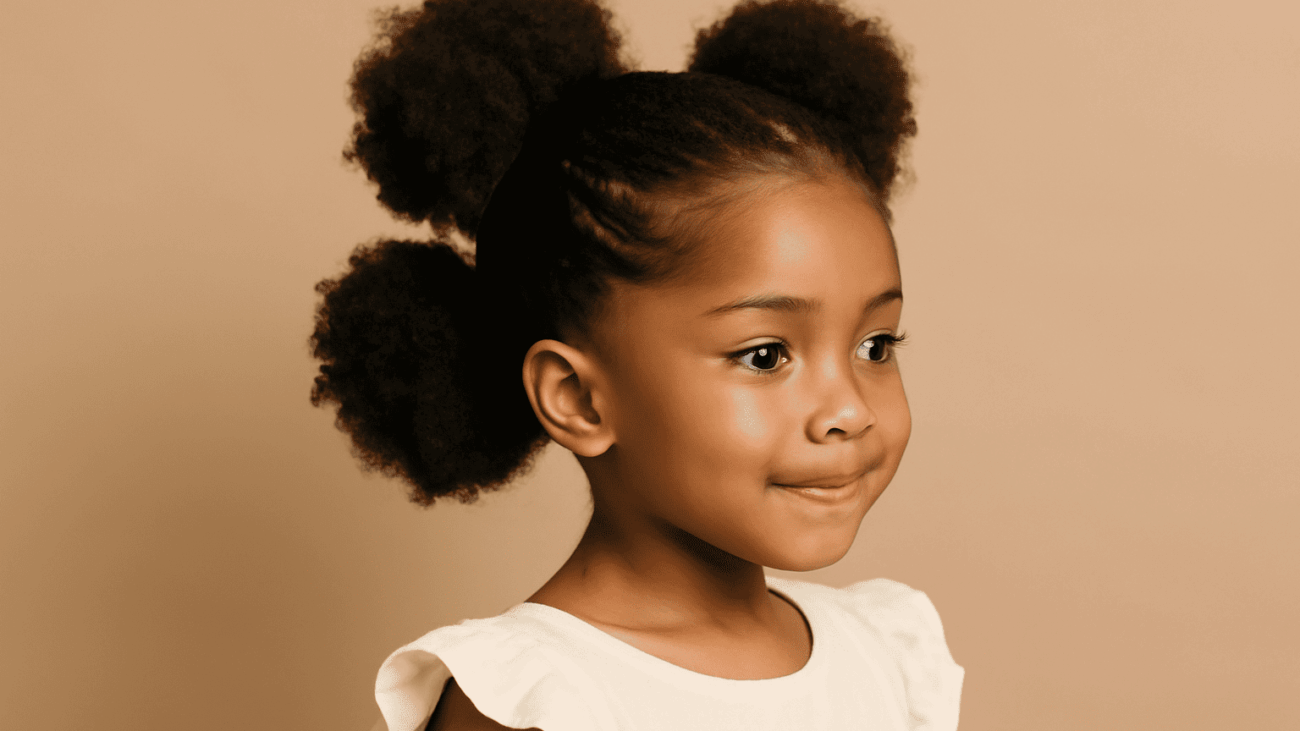 Idées coiffures petite fille afro