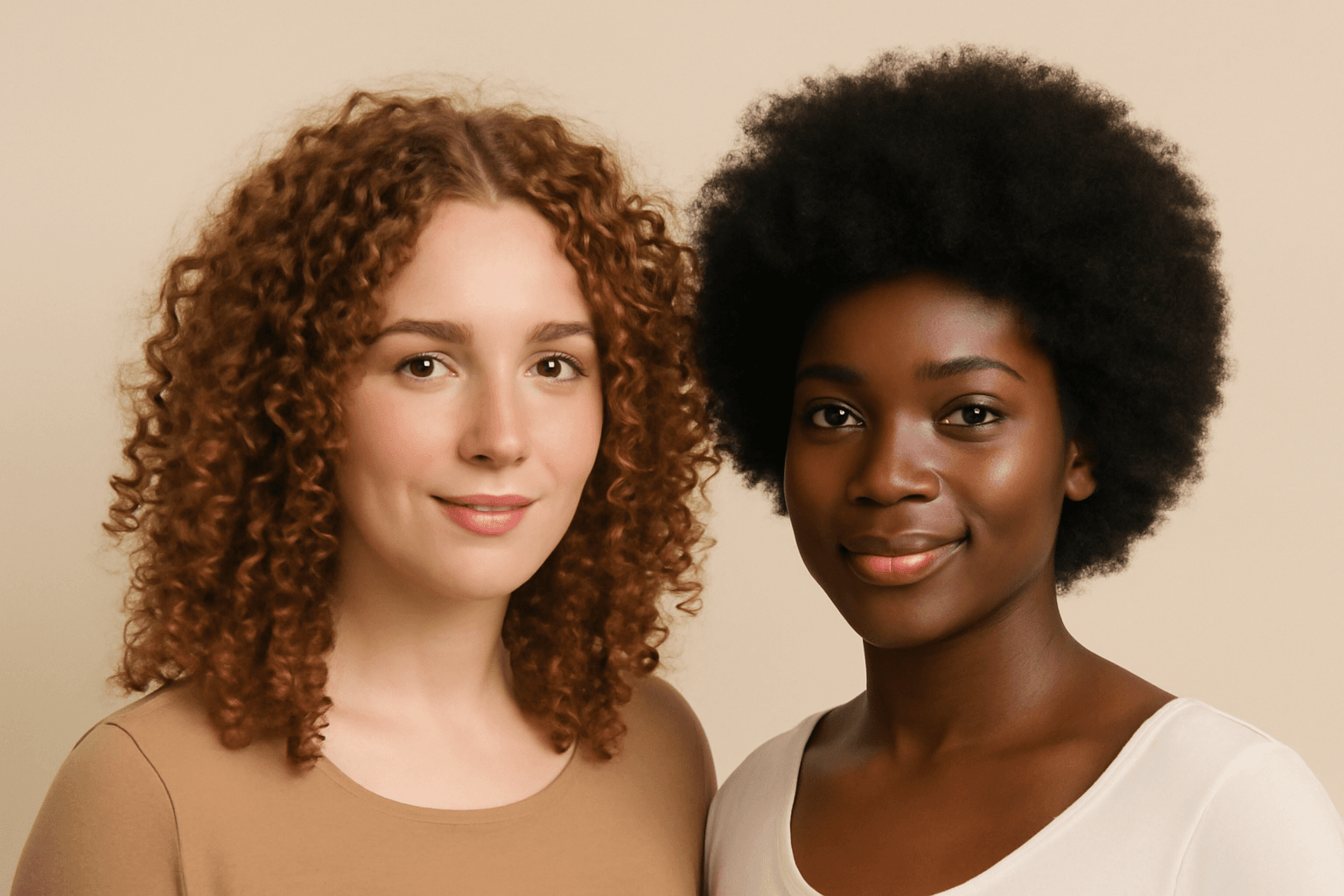 cheveux frisés et des cheveux crépus