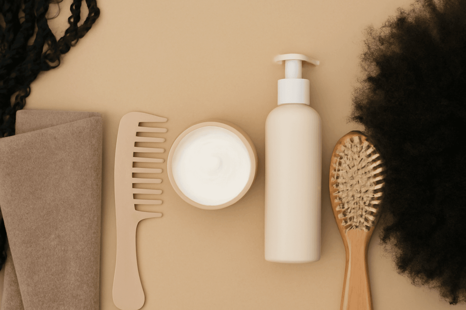 routine capillaire des cheveux texturés