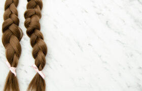 tresse collée à 3 brins