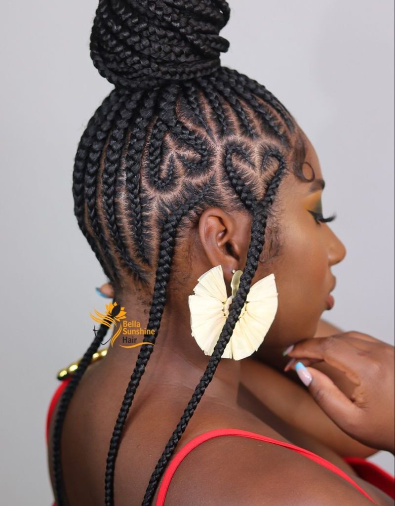 Nattes avec cœur | Nattes collées, Comment tresser les cheveux en cœur